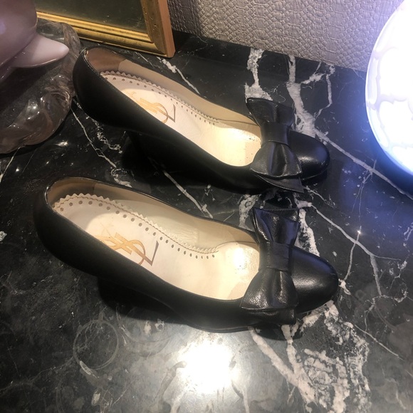 Saint Laurent classic black leather pump Sz 36.5 - Picture 3 of 8